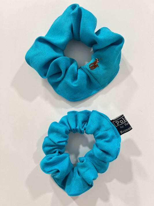 Coppia di Scrunchies vintage Ralph Lauren rework