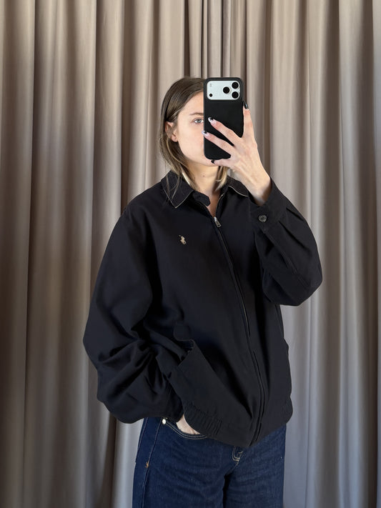 Giacca Harrington vintage Ralph Lauren nero tg S