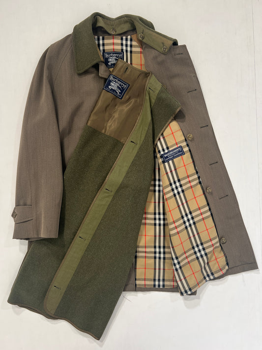 Cappotto vintage Burberry con interno cammello tg XL