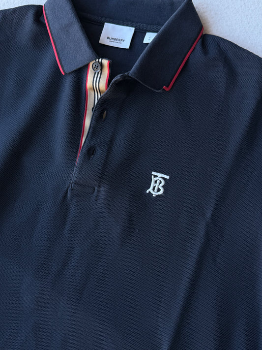 Polo vintage Burberry blu tg L