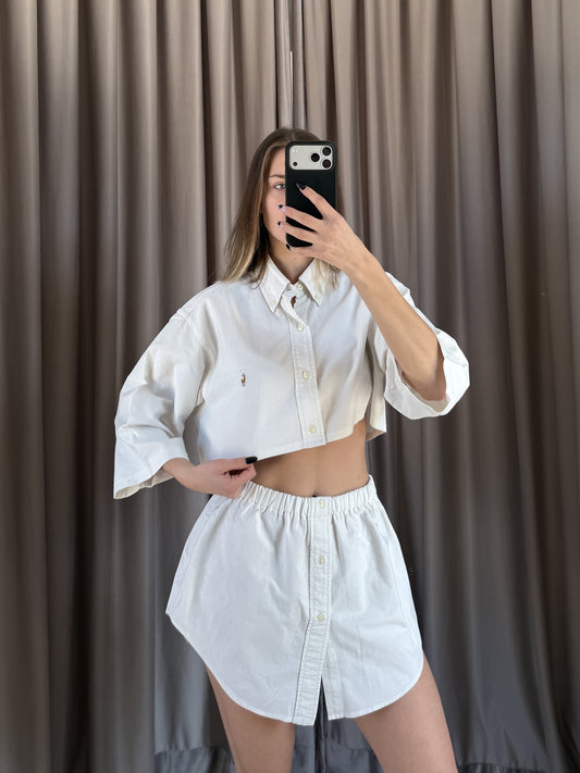 Coordinato vintage Ralph Lauren bianco tg U