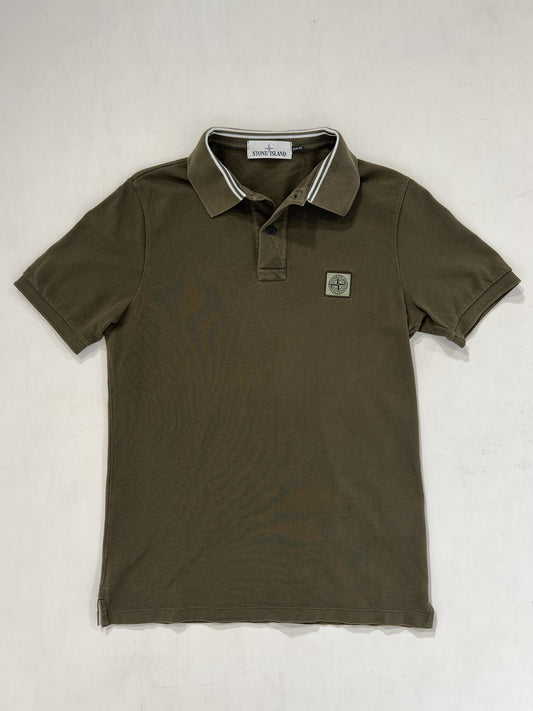 Polo vintage Stone Island verde tg S