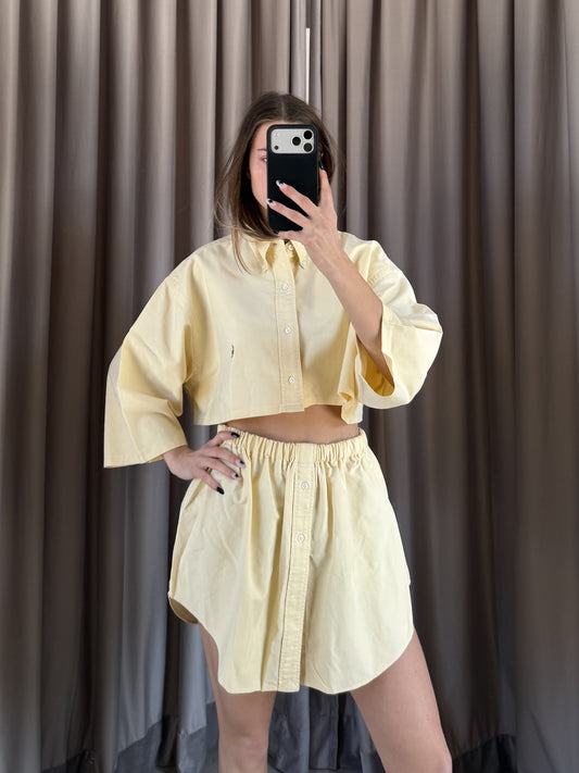 Coordinato vintage Ralph Lauren giallo pastello tg U