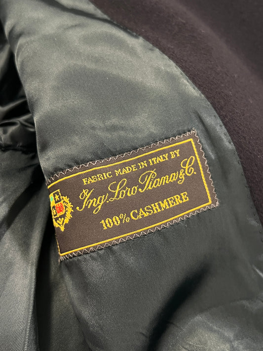 Cappotto vintage Loro Piana 100% cashmere blu tg M