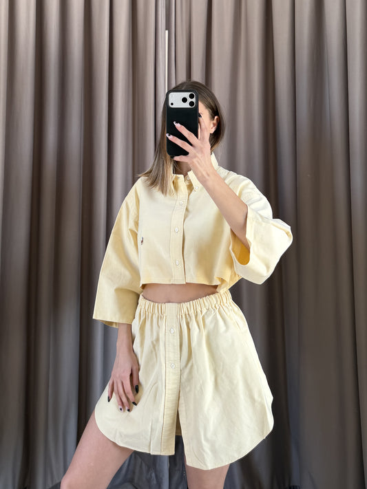 Coordinato vintage Ralph Lauren giallo pastello tg U