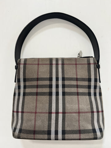 Borsa vintage Burberry a mano tartan