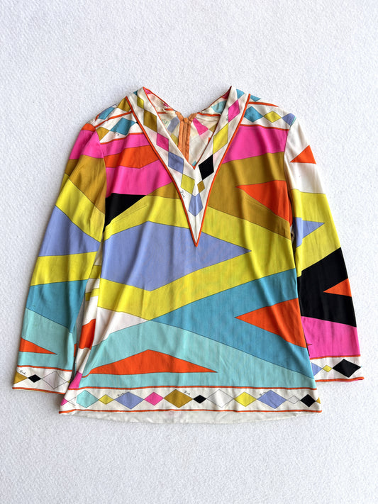 Top vintage Emilio Pucci seta tg S/M