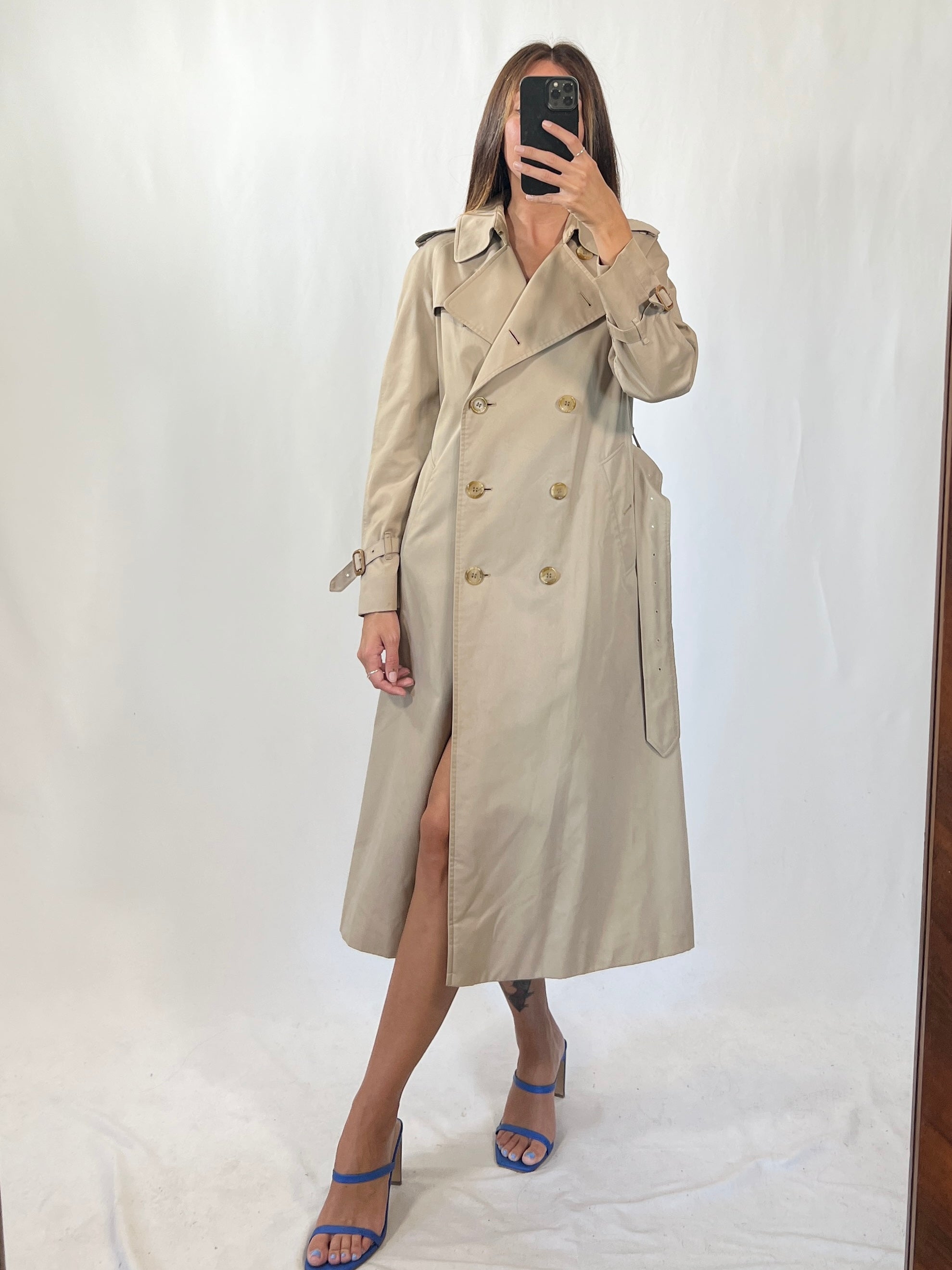 Trench vintage Burberry doppiopetto tg S/M