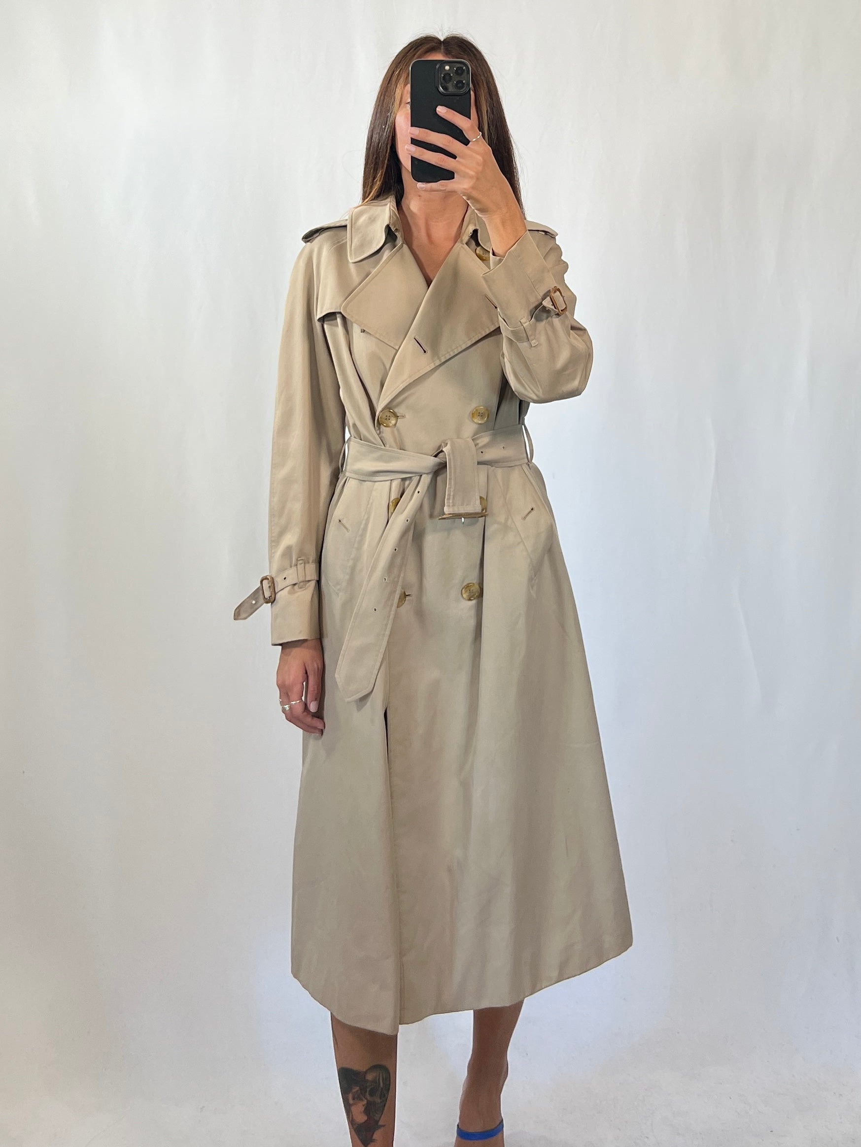 Trench vintage Burberry doppiopetto tg S/M