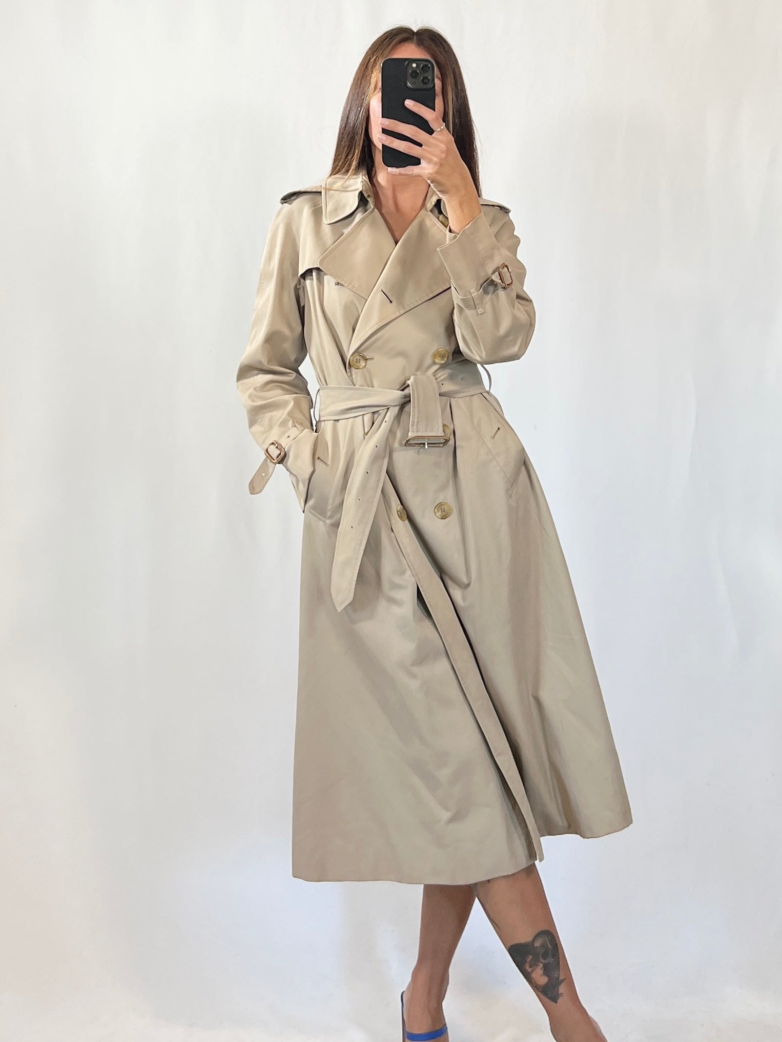 Trench vintage Burberry doppiopetto tg S/M