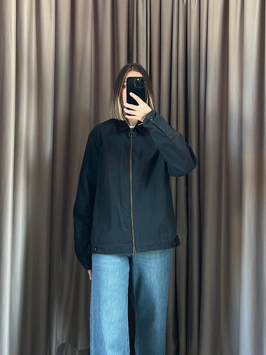 Giacca vintage Barbour blu cerato tg S