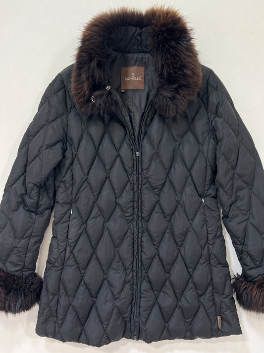 Giacca vintage Moncler nera trapunta tg S/M