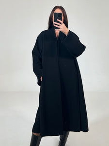 Cappotto vintage Ferre in lana/cashmere nero tg M