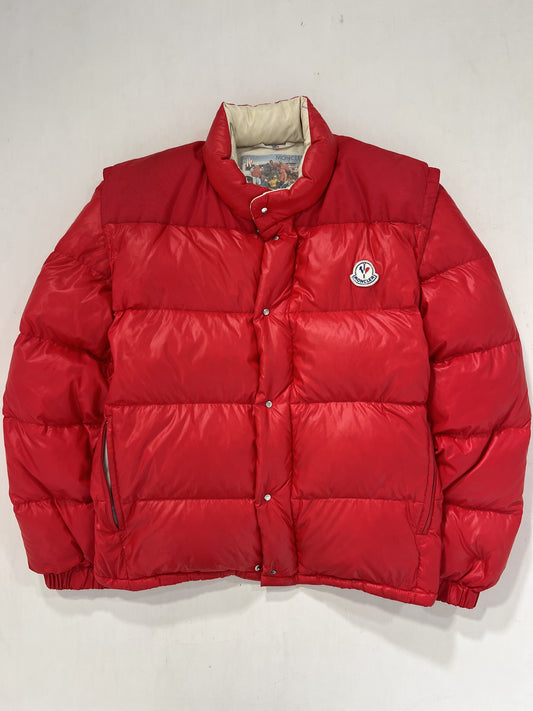 Piumino vintage Moncler Grenoble rosso tg L