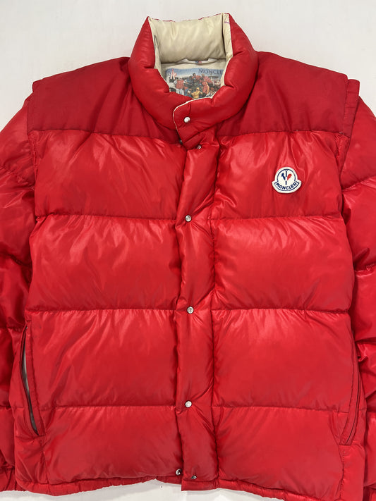 Piumino vintage Moncler Grenoble rosso tg L