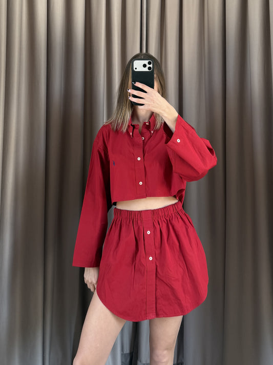 Coordinato vintage Ralph Lauren rosso tg U