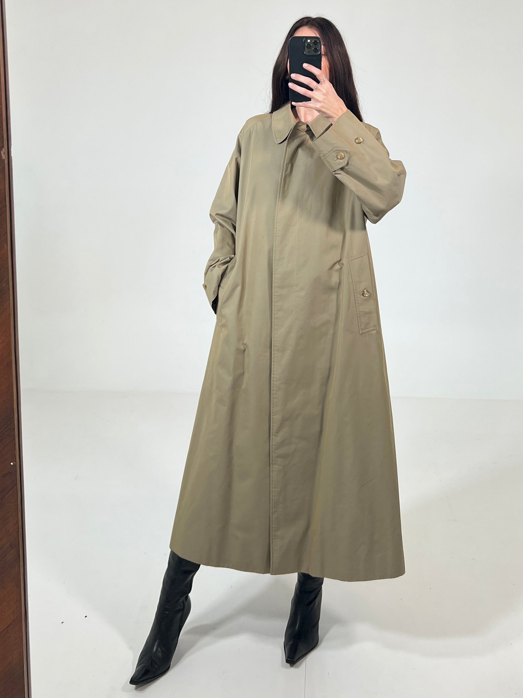 Trench vintage Burberry con cinta tg L