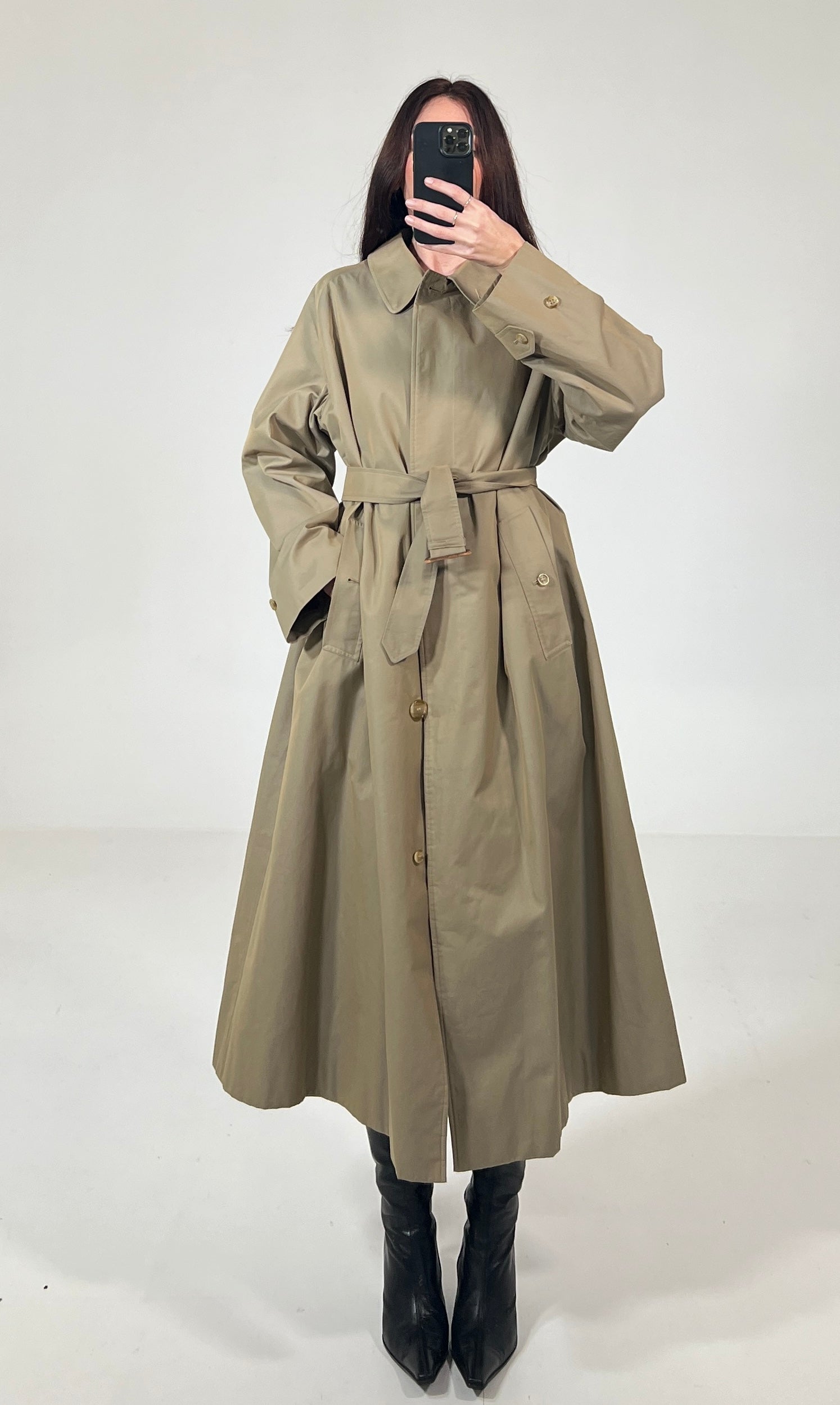 Trench vintage Burberry con cinta tg L