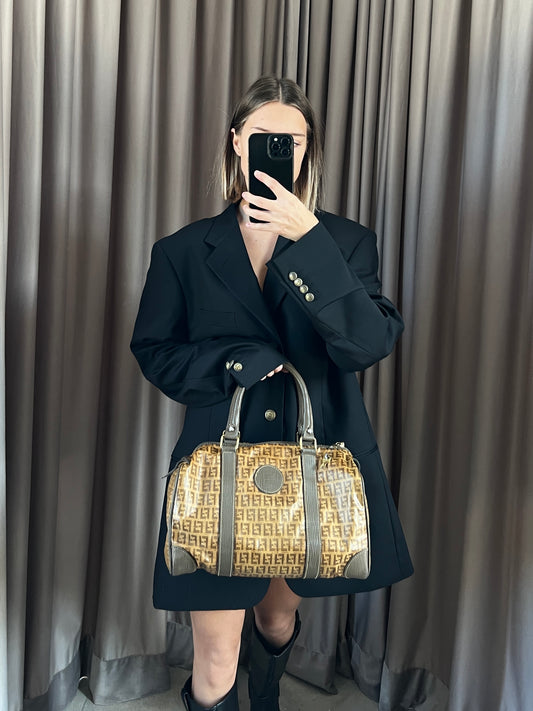 Borsa bauletto vintage Fendi monogram