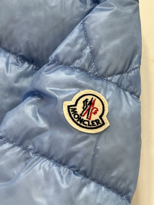 Piumino vintage Moncler celeste tg L