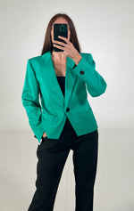 Carica l&#39;immagine nel visualizzatore di Gallery, Blazer vintage YSL verde tg 40
