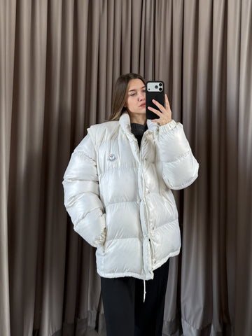 Giacca vintage Moncler Grenoble bianco tg 3