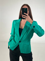 Carica l&#39;immagine nel visualizzatore di Gallery, Blazer vintage YSL verde tg 40
