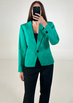 Carica l&#39;immagine nel visualizzatore di Gallery, Blazer vintage YSL verde tg 40
