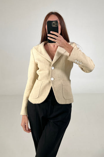 Blazer vintage Max Mara lino tg S