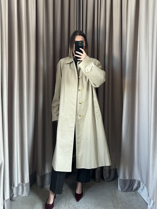 Trench vintage Burberry biscotto con interno tg XL