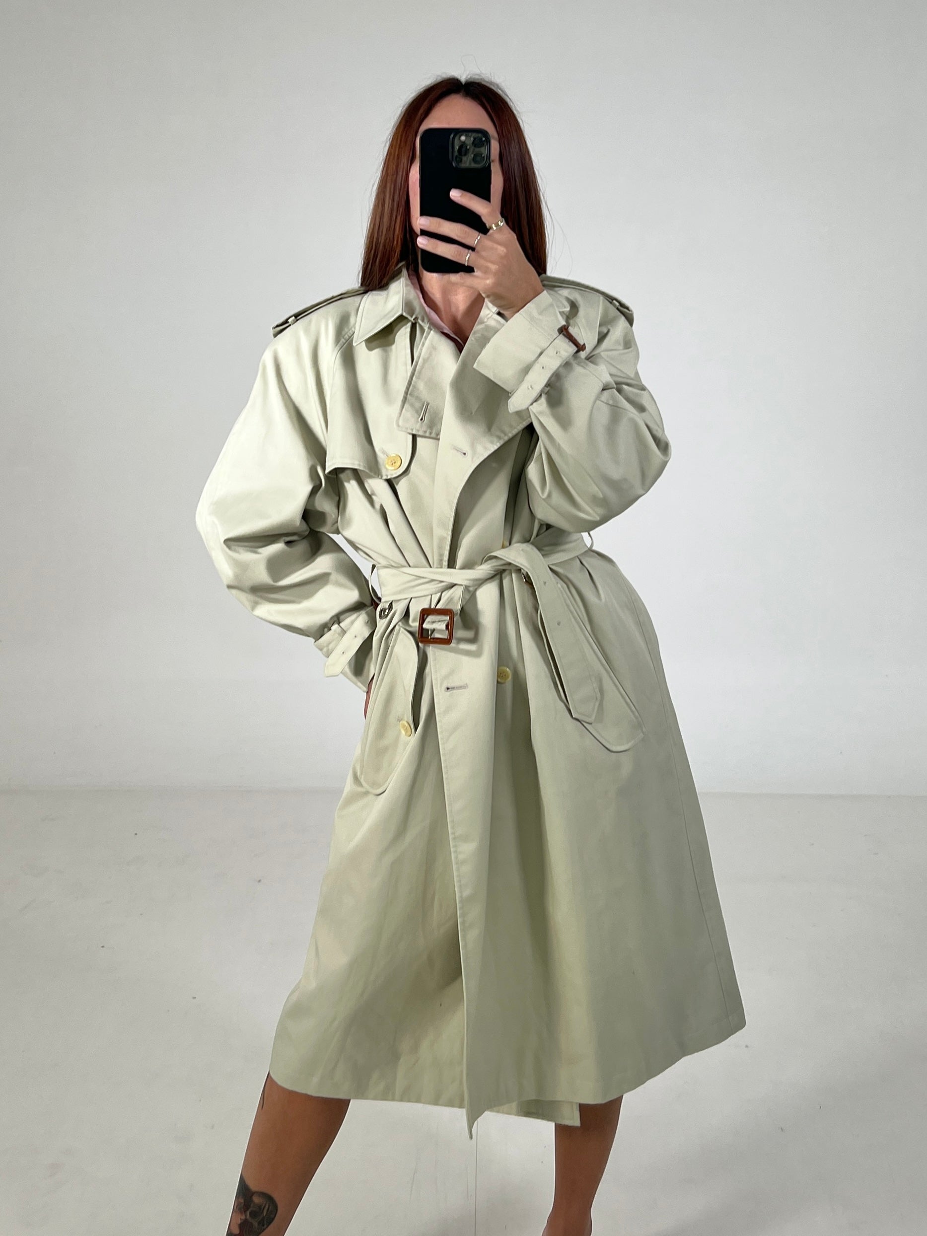 Trench vintage Burberry doppiopetto tg S/M