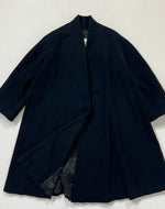 Carica l&#39;immagine nel visualizzatore di Gallery, Cappotto vintage Ferre in lana/cashmere nero tg M
