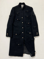 Carica l&#39;immagine nel visualizzatore di Gallery, Cappotto vintage Moschino nero tg M
