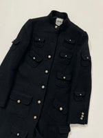 Carica l&#39;immagine nel visualizzatore di Gallery, Cappotto vintage Moschino nero tg M
