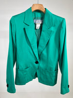 Carica l&#39;immagine nel visualizzatore di Gallery, Blazer vintage YSL verde tg 40
