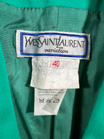 Carica l&#39;immagine nel visualizzatore di Gallery, Blazer vintage YSL verde tg 40
