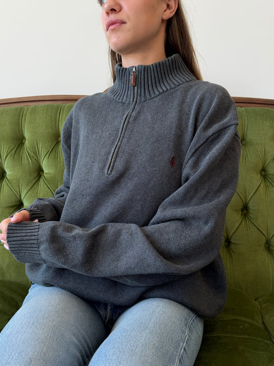 Maglia vintage Ralph Lauren 1/4 zip tg XXL
