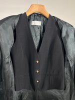 Carica l&#39;immagine nel visualizzatore di Gallery, Blazer &amp; gilet vintage C. Pignatelli nero tg M
