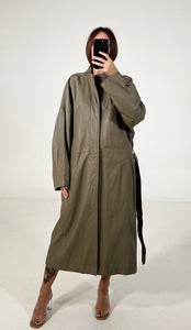 Trench vintage YSL in pelle tg M/L