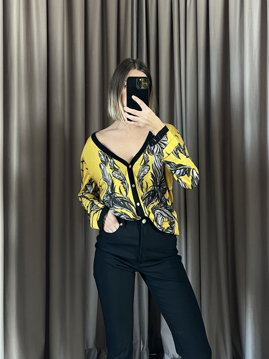 Cardigan vintage Roberto Cavalli 100% seta tg 46