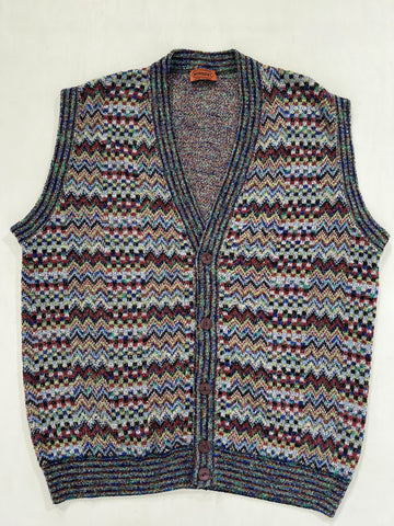 Gilet vintage Missoni multicolor tg XL