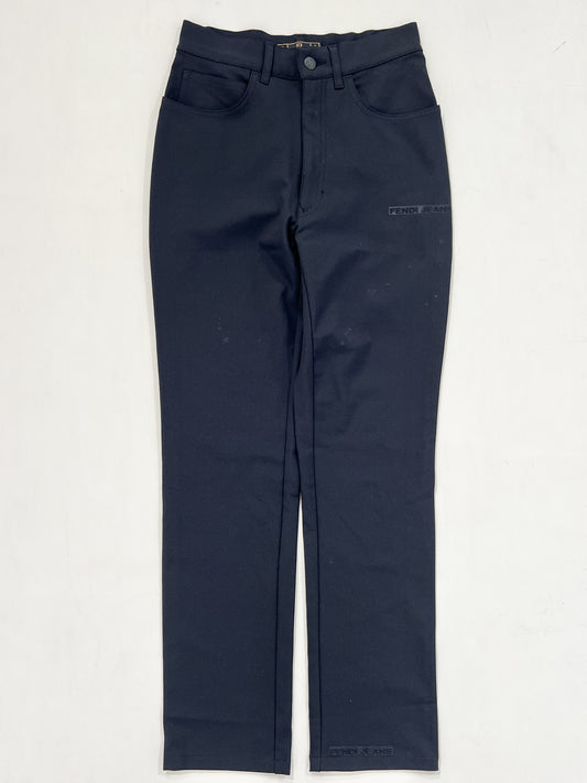 Pantalone vintage Fendi nero tg 42