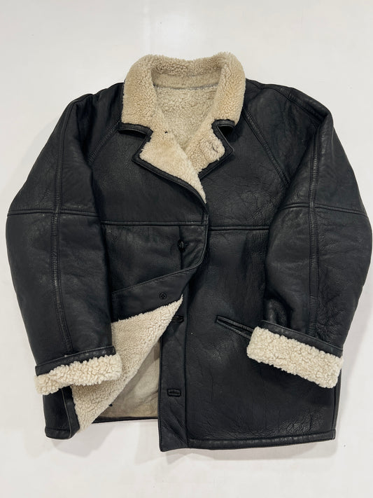 Montone vintage Shearling nero tg L