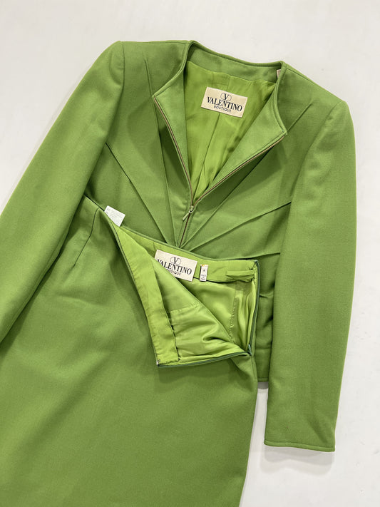 Tailleur vintage Valentino verde tg S