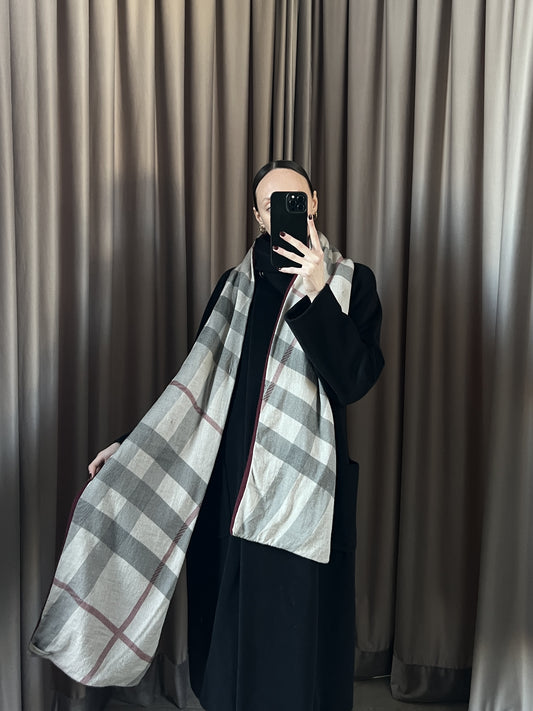 Sciarpa vintage Burberry lana/cashmere