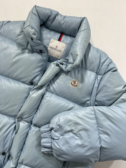 Giacca vintage Moncler Grenoble celeste tg L