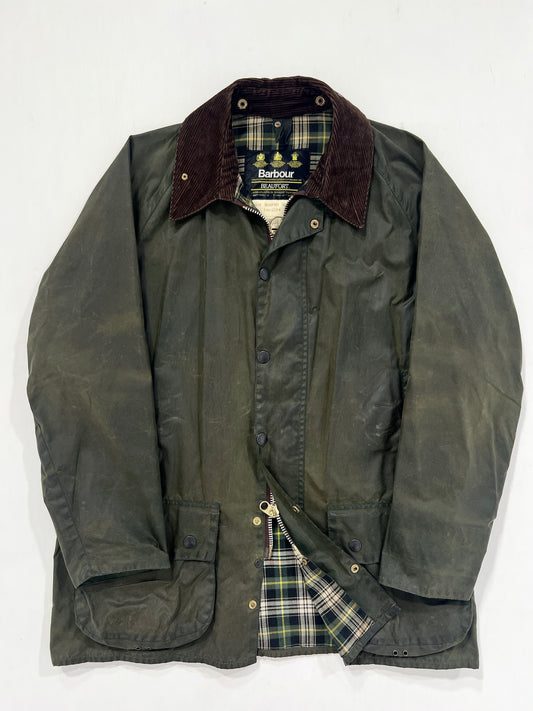 Giacca vintage Barbour Beaufort verde tg L