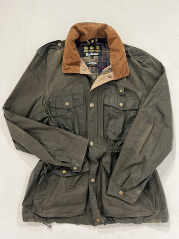 Giacca vintage Barbour verde tg XL