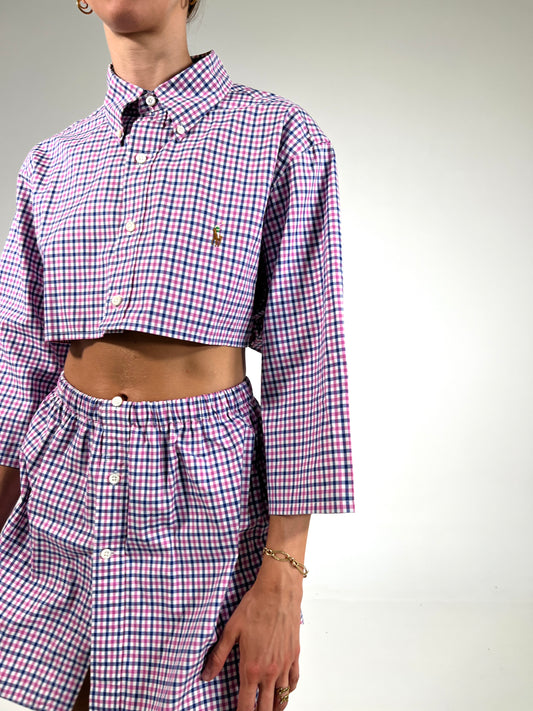 Coordinato vintage Ralph Lauren quadri tg U