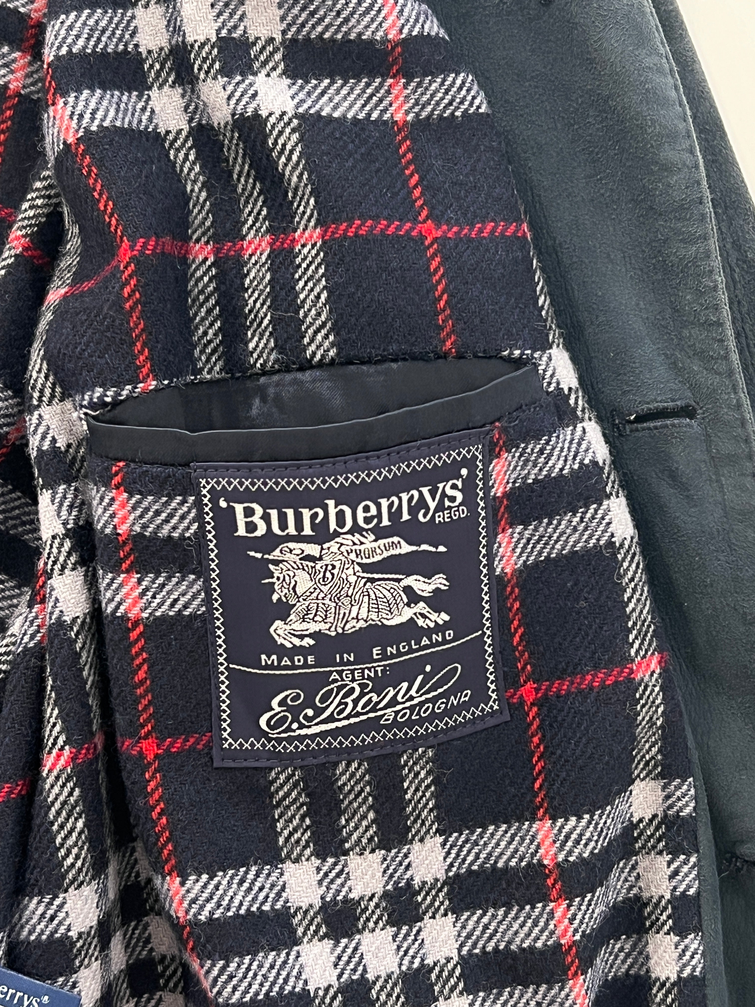 Giacca vintage Burberry in pelle tg XL